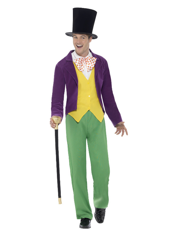 Roald Dahl Willy Wonka Costume, Multi-Coloured