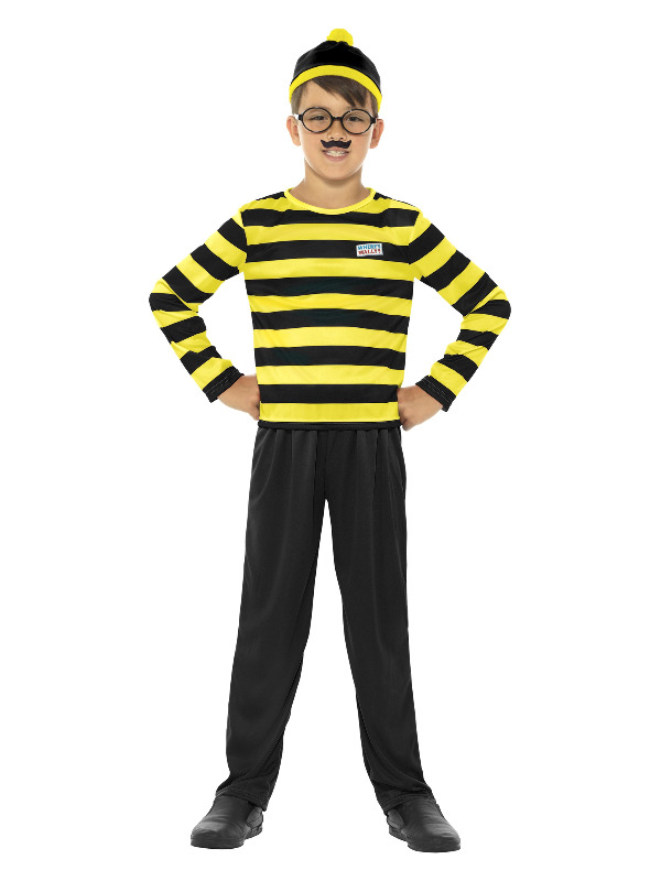 Where's Wally Odlaw Costume, Black & Yellow