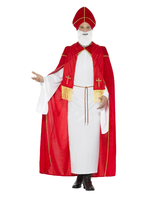 Deluxe Saint Nicholas Costume, Red & White