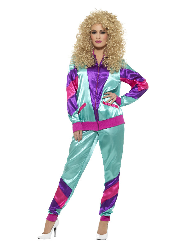 80s Height of Fashion Shell Suit Costume, Female,