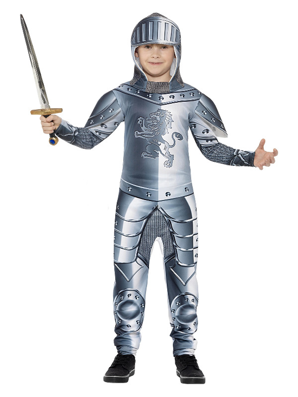 Deluxe Armoured Knight Costume, Grey