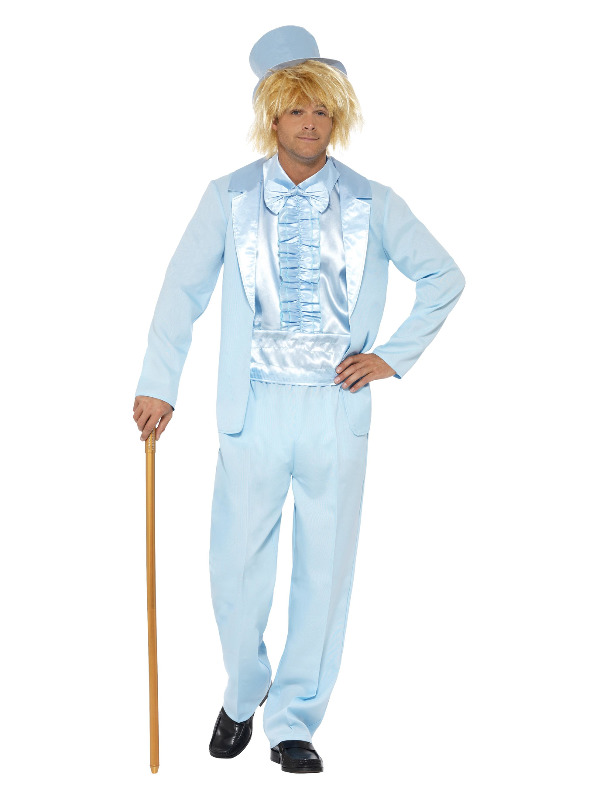 90s Stupid Tuxedo Costume, Blue