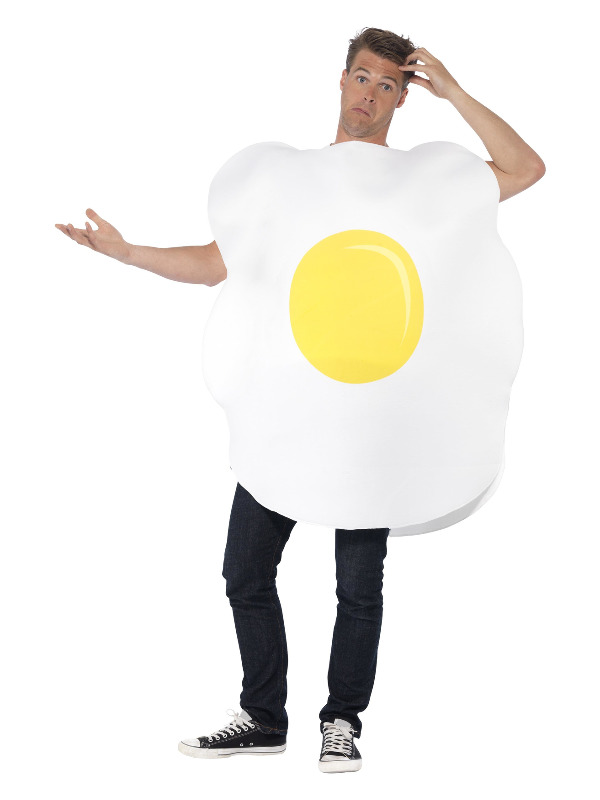 Egg Costume, White, with Printed Tabard