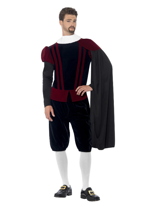 Deluxe Tudor Lord Costume, Black