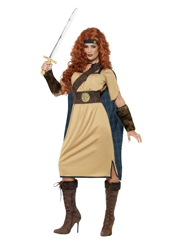 Deluxe Warrior Queen Costume, Beige
