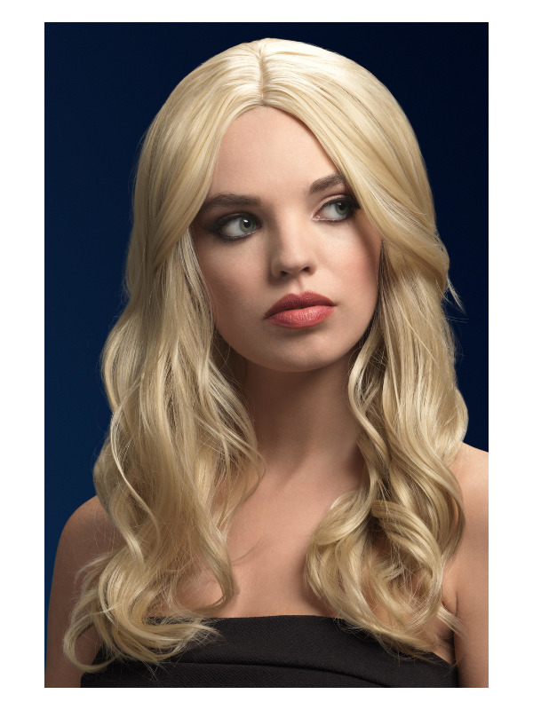 Fever Khloe Wig, Dark Blonde, Long Wave with Centre Parting, 26inch/66cm