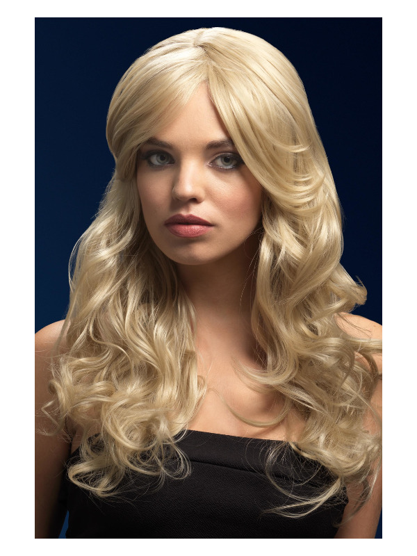 Fever Nicole Wig, Dark Blonde, Soft Wave with Side Parting, 26inch/66cm