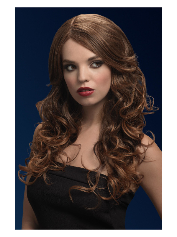 Fever Nicole Wig, Light Brown, Soft Wave with Side Parting, 26inch/66cm