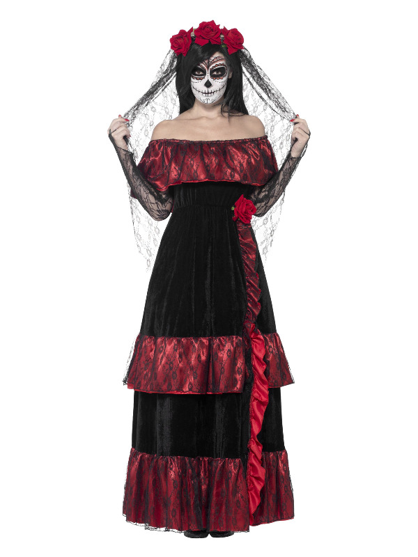 Day of the Dead Bride Costume, Black