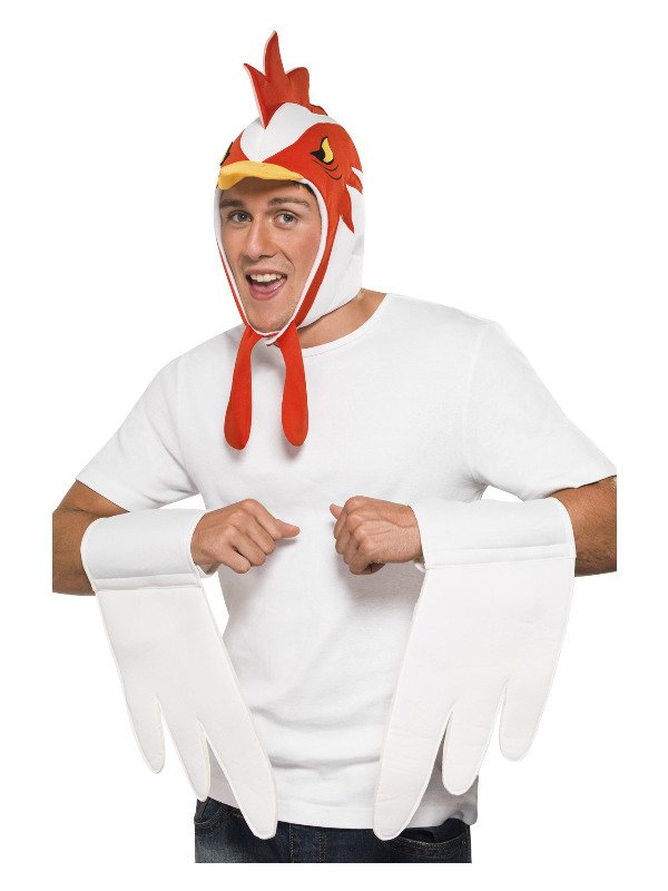 Cock Kit, White, with Hood and Wing Cuffs