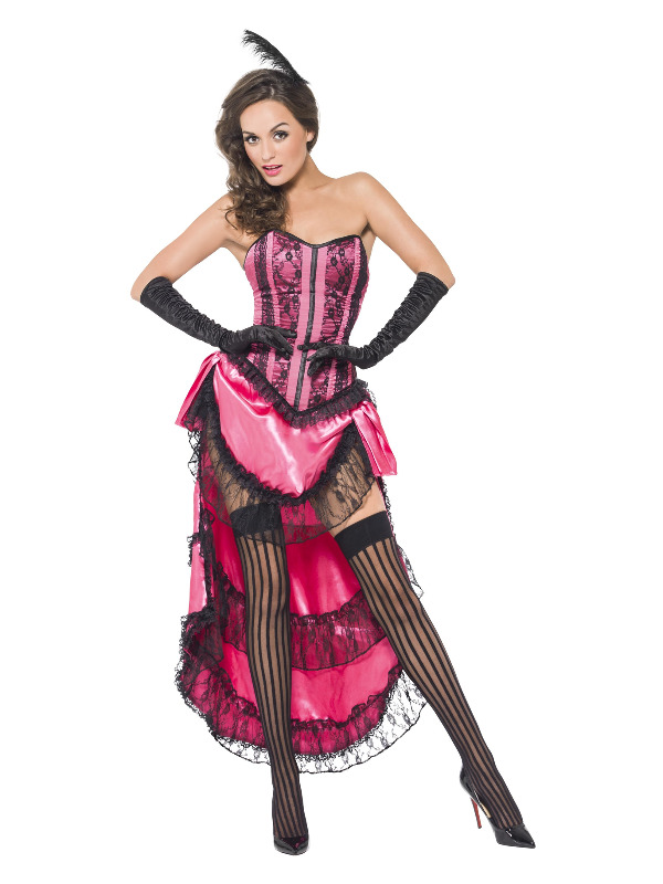 Can Can Diva Costume, Pink