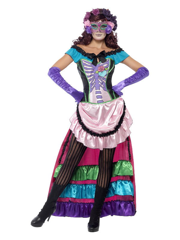Day Of The Dead Sugar Skull Costume, Pink