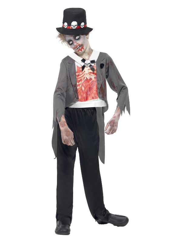 Zombie Groom Costume, Black