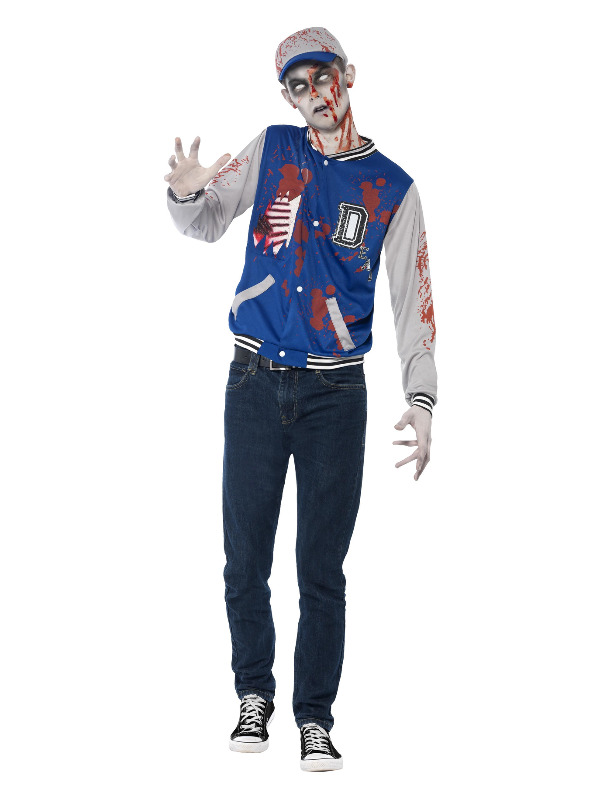 Zombie Jock Costume, Blue