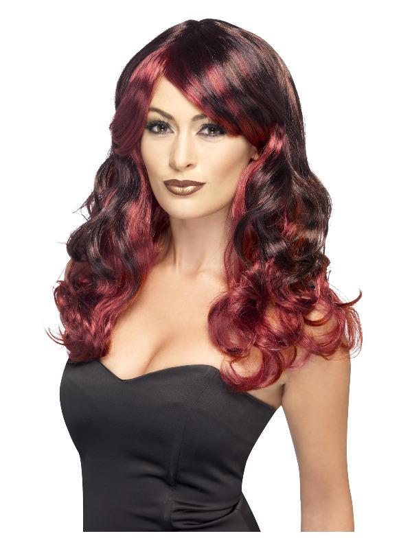 Ombre Wig, Devilish, Red & Black