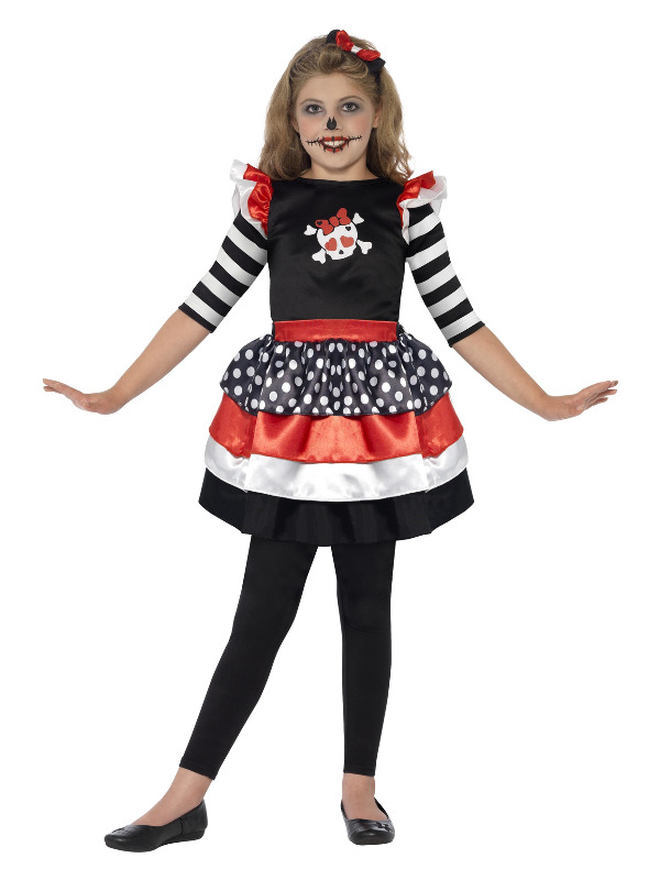 Skully Girl Costume, Black