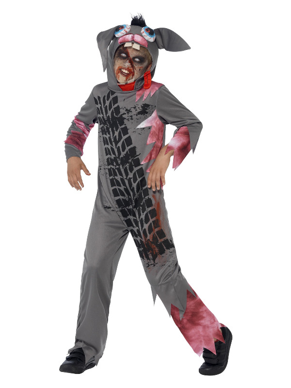 Deluxe Roadkill Pet Costume, Grey