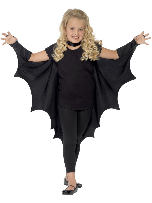 Kids Vampire Bat Wings, Black