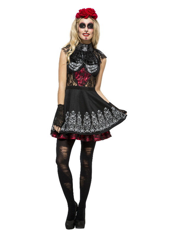 Fever Day of the Dead Costume, Black