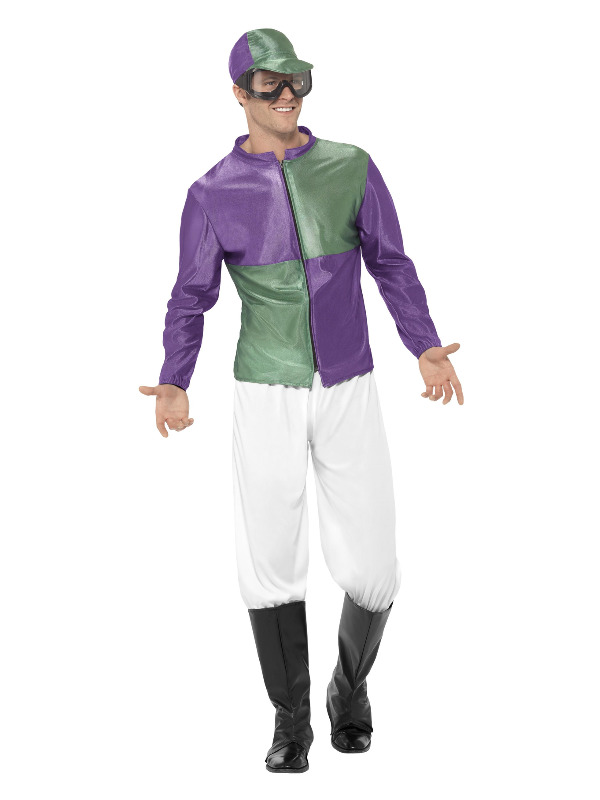 Jockey Costume, Green & Purple