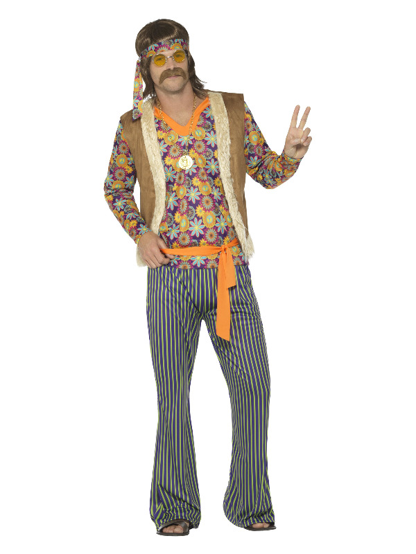 60s Singer Costume, Male, Multi-Coloured