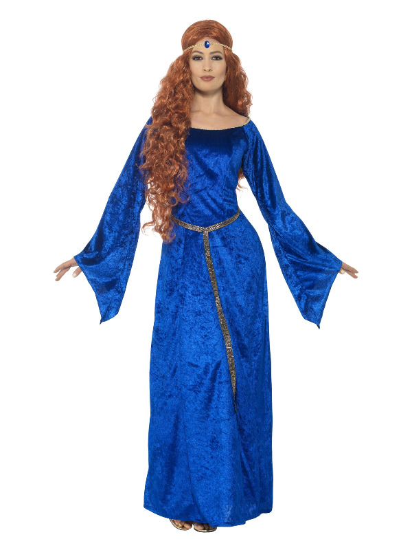 Medieval Maid Costume, Blue