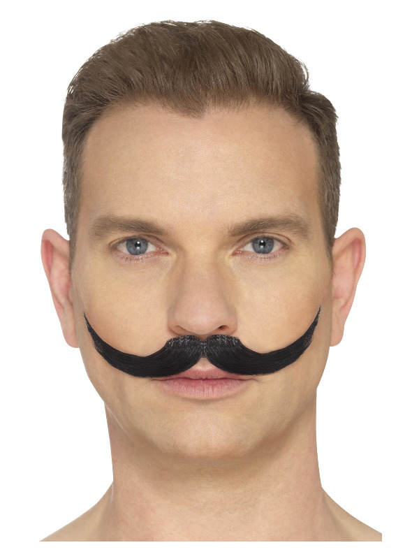 The English Moustache, Black, Hand Knotted
