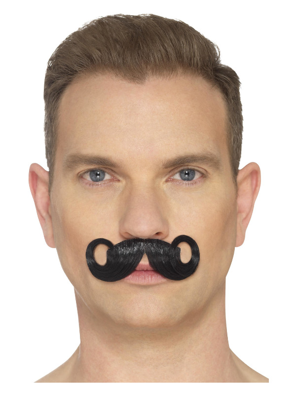 The Imperial Moustache, Black, Hand Knotted