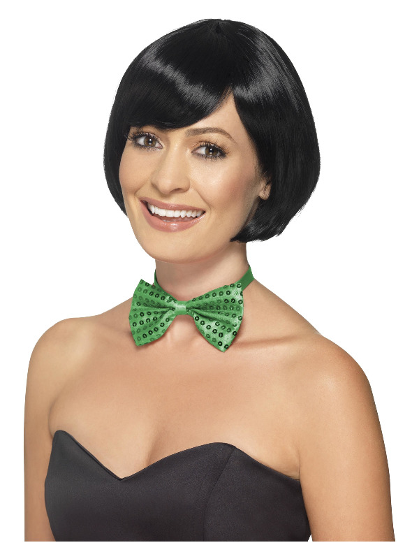 Sequin Bow Tie, Green