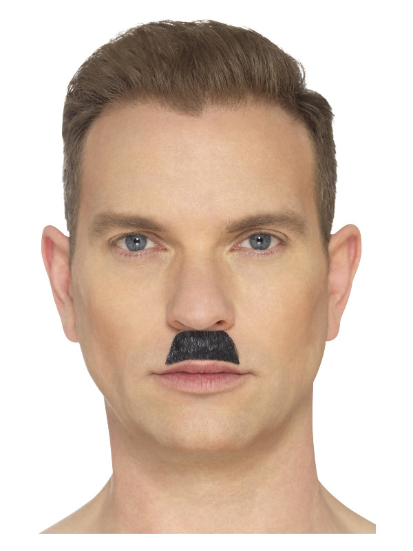 The Toothbrush Moustache, Black, Hand Knotted