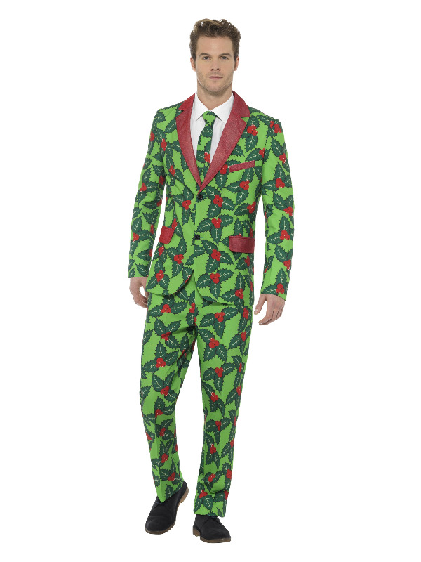 Holly Berry Suit, Red & Green