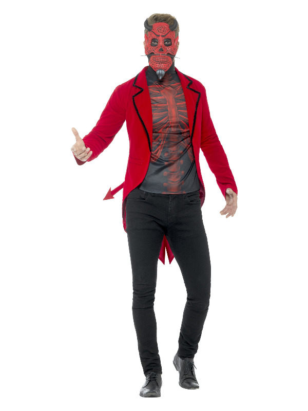 Day of the Dead Devil Costume, Red