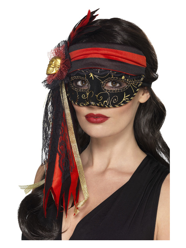 Masquerade Pirate Eyemask, Black