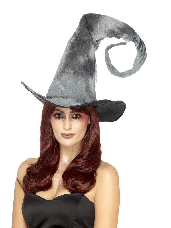 Deluxe Spellbound Decayed Hat, Tie Dye, Grey, Tall & Twisted, Unisex