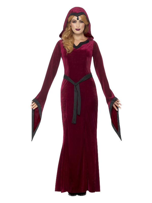 Medieval Vampiress Costume, Red