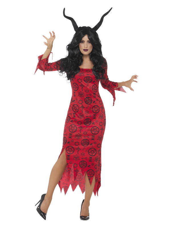 Occult Devil Costume, Red