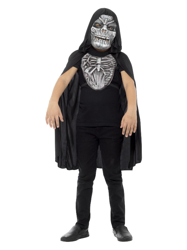 Grim Reaper Kit, Child, White, with EVA Mask & Chest Piece