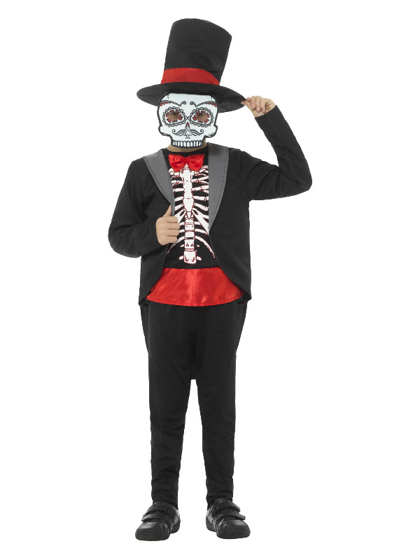 Day of the Dead Boy Costume, Black