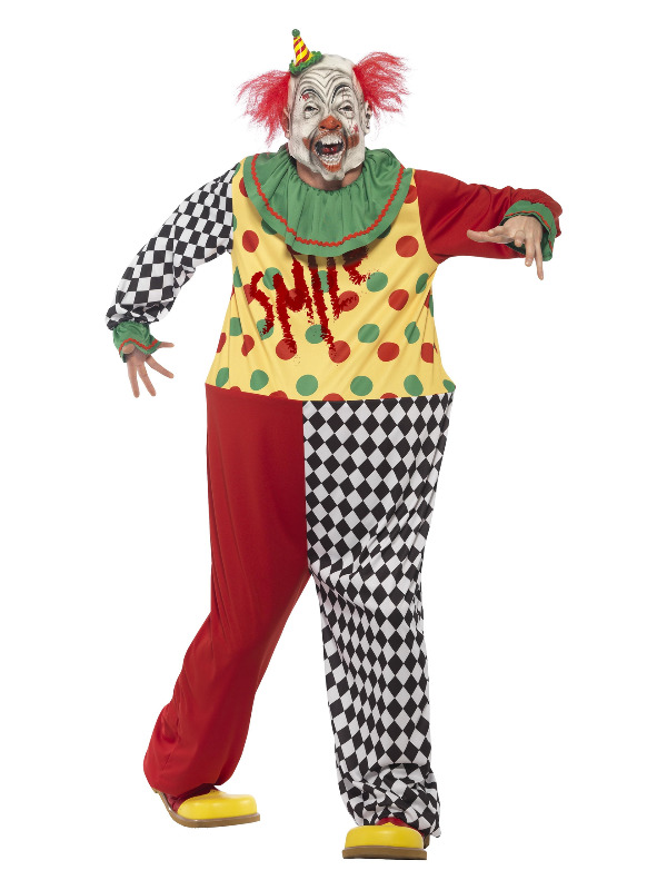 Sinister Clown Costume, Black