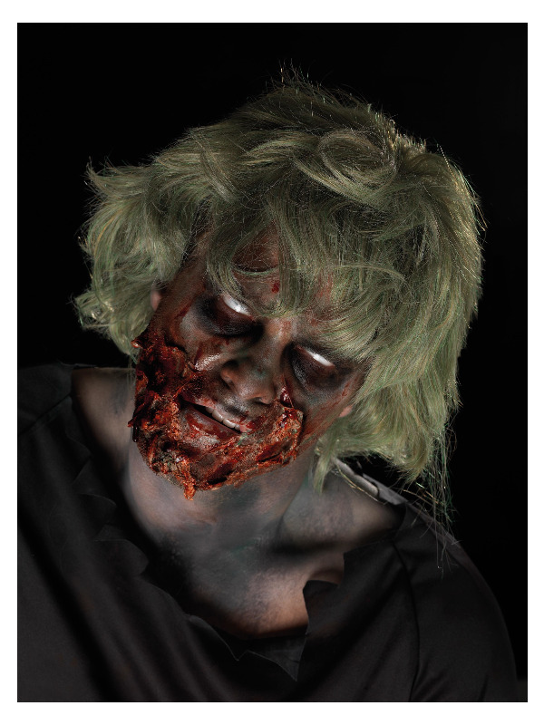 Smiffys Make-Up FX, Zombie Powder Dirt Kit, Pigment Pots, Liquid Latex, Aqua Face Paint, Blood & Applicators