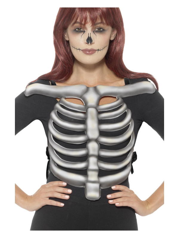 Skeleton Rib Cage Top, Unisex, White, with EVA