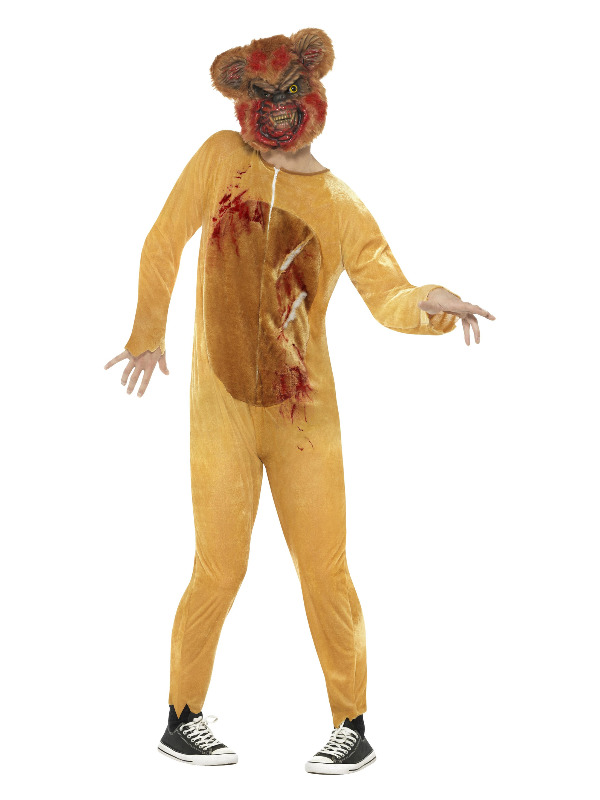 Deluxe Zombie Teddy Bear Costume, Brown