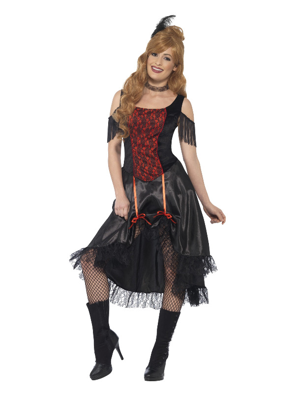 Saloon Girl Costume, Black