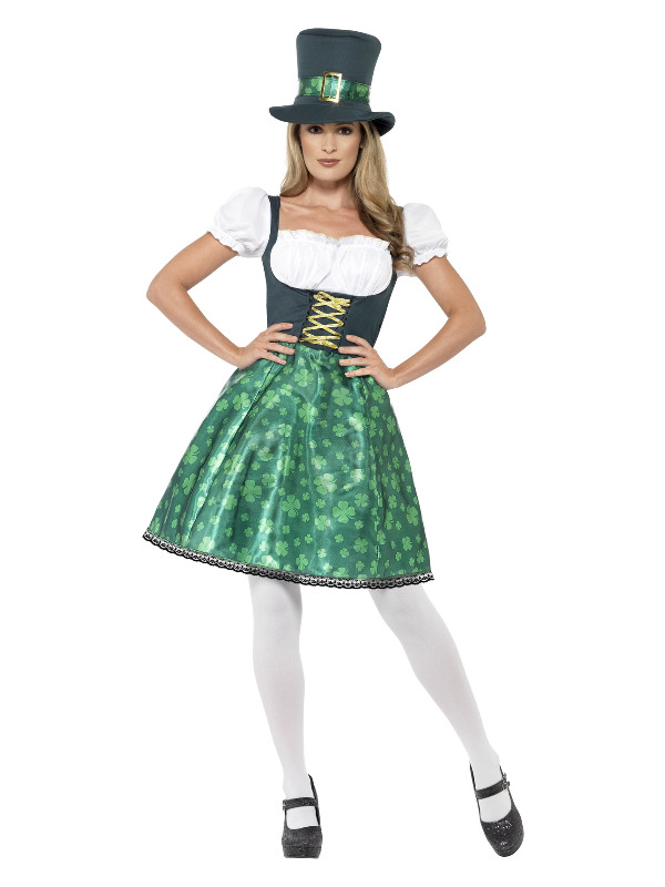 Leprechaun Lass Costume, Green