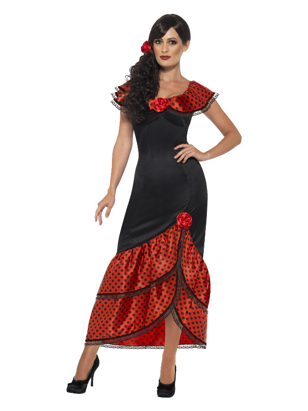 Flamenco Senorita Costume, Black