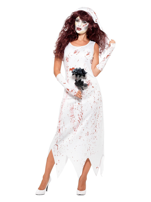 Zombie Bride Costume, White