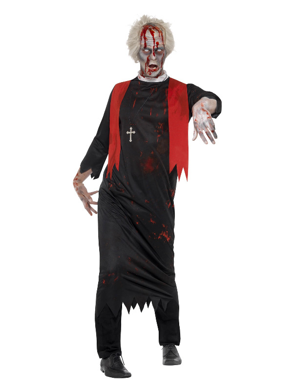 Zombie High Priest Costume, Black