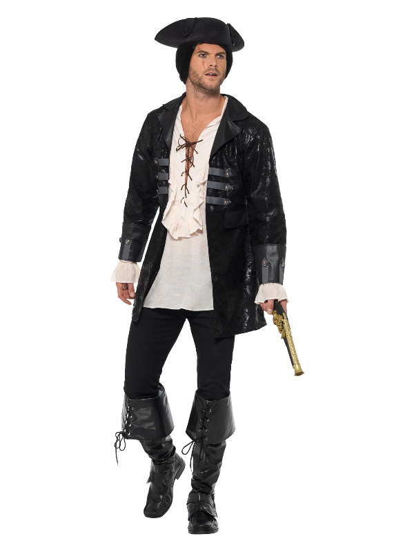 Buccaneer Pirate Jacket, Black