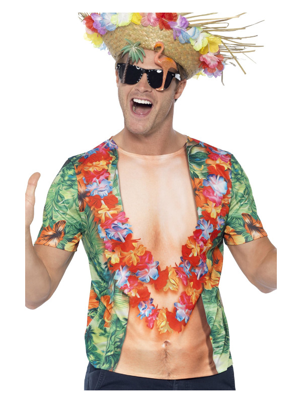 Hawaiian T-Shirt, Multi-Coloured