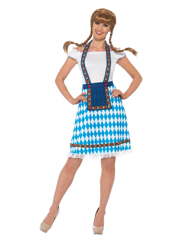 Bavarian Maid Costume, Blue